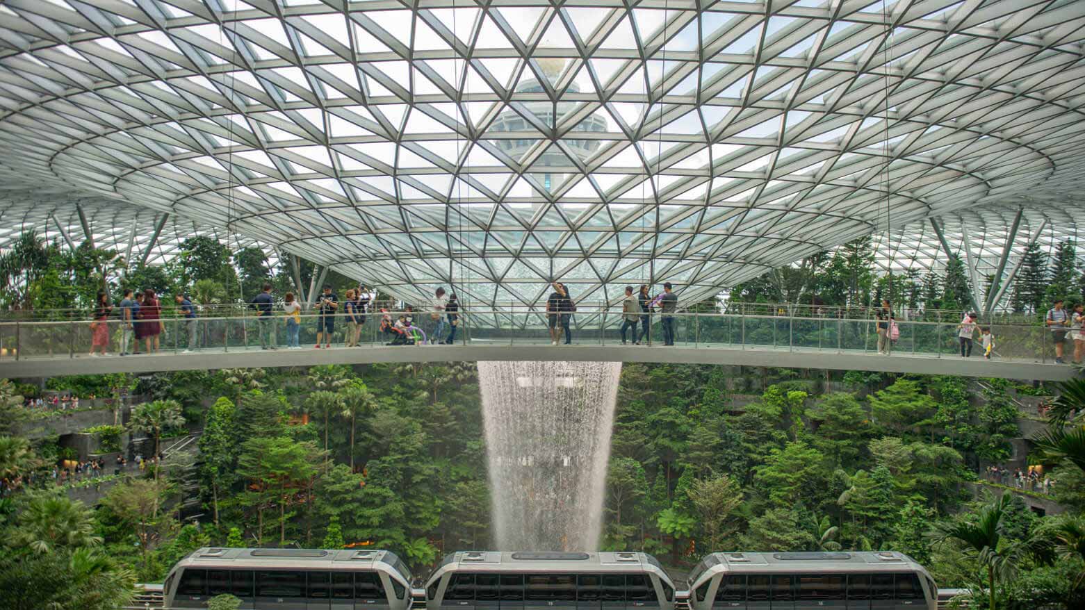 Jewel Changi Airport Waterfall Experience